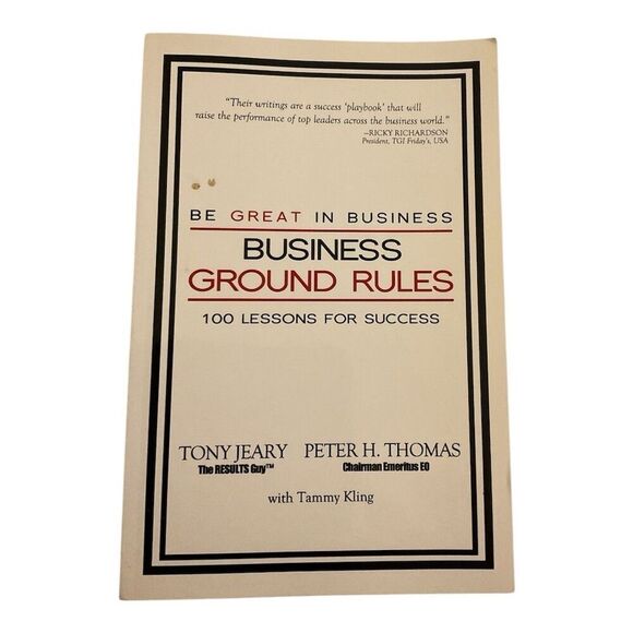 Business Ground Rules: 100 Lessons for Success by Jeary & Thomas - Picture 1 of 2